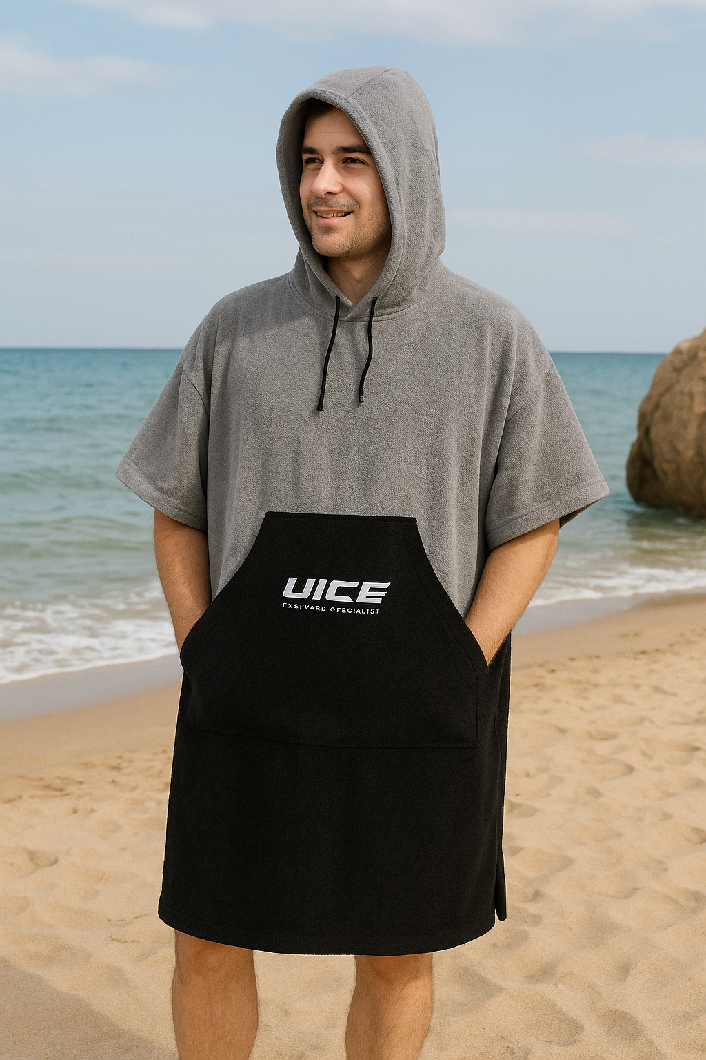 Surf poncho changing towel for adults