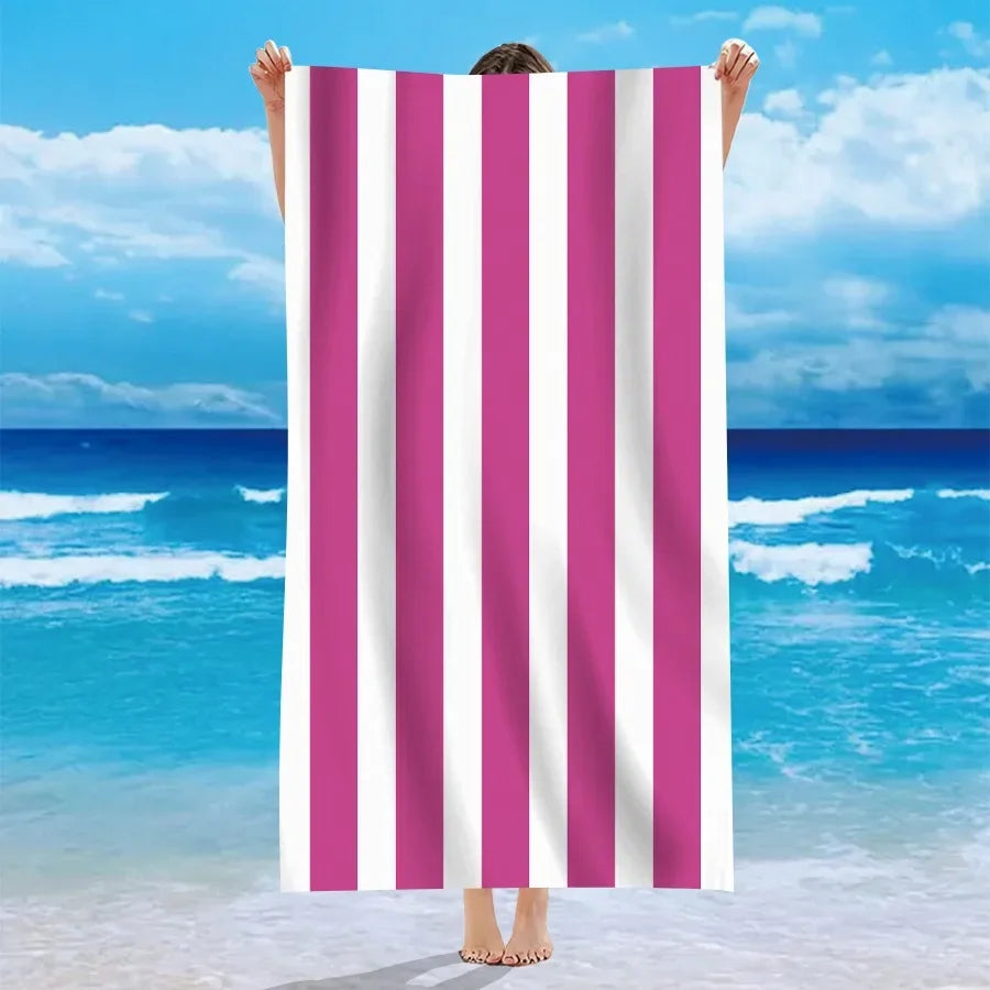 multicolor striped beach towels summer essentials