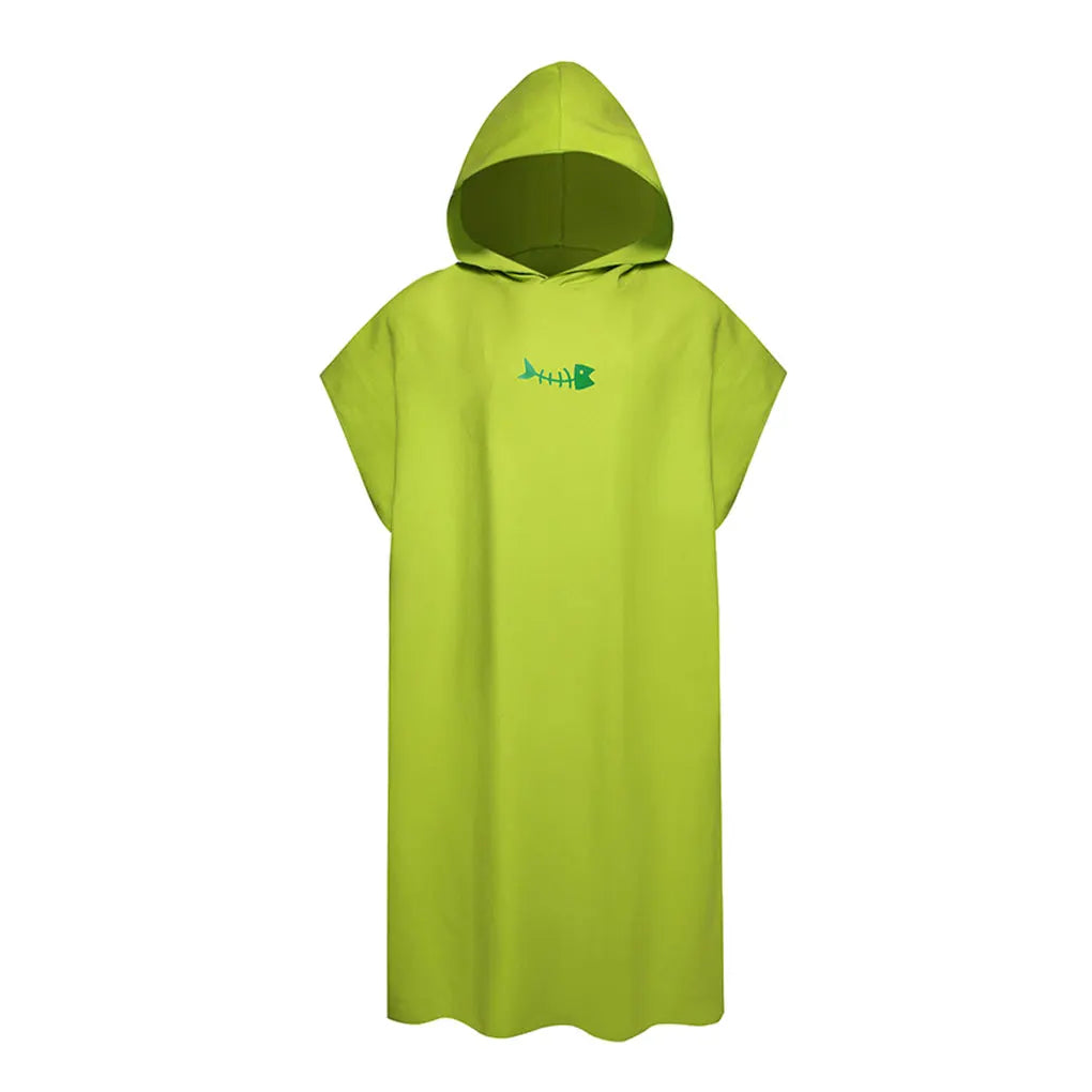 Hooded Towel Poncho for Adults Quick-Dry Microfiber Beach & Swim