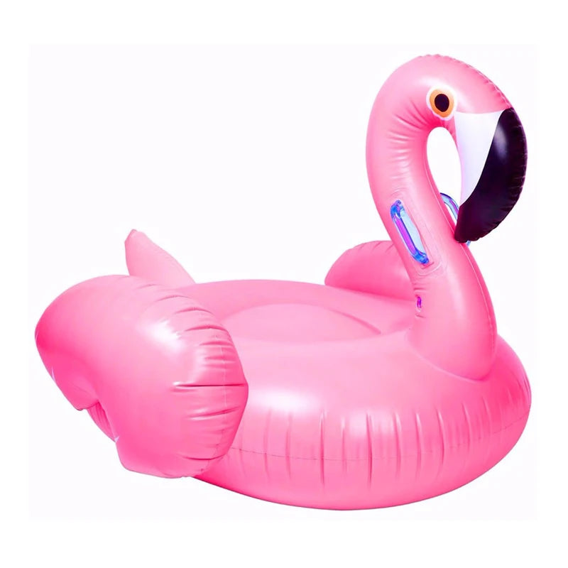 inflatable flamingo and white swan pool raft lounge toy