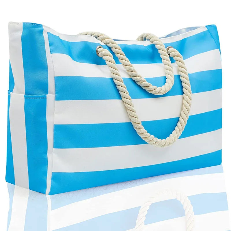 bohemian women’s waterproof beach tote handbag