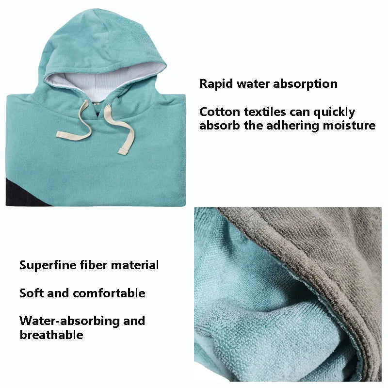 Hooded Changing Robe Thick Microfiber Towel
