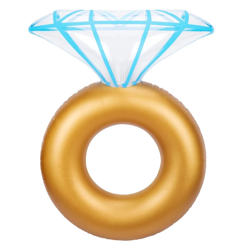 diamond ring pool float for wedding parties