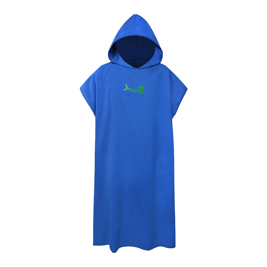 Hooded Towel Poncho for Adults Quick-Dry Microfiber Beach & Swim