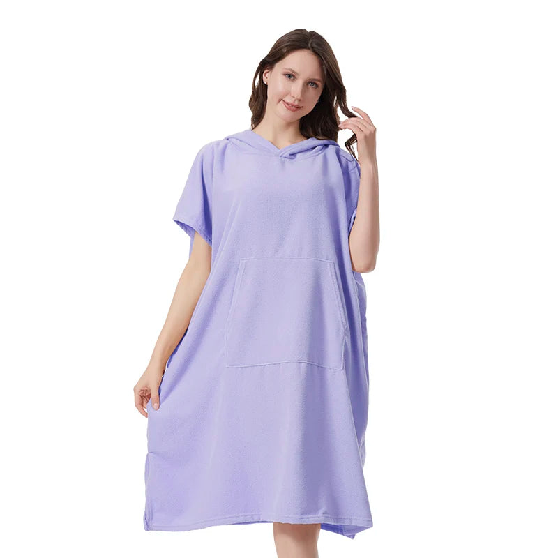Mutao microfiber bathrobe Changing Towel Robe 
