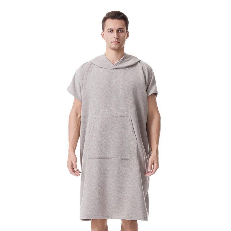 Mutao microfiber bathrobe Changing Towel Robe 