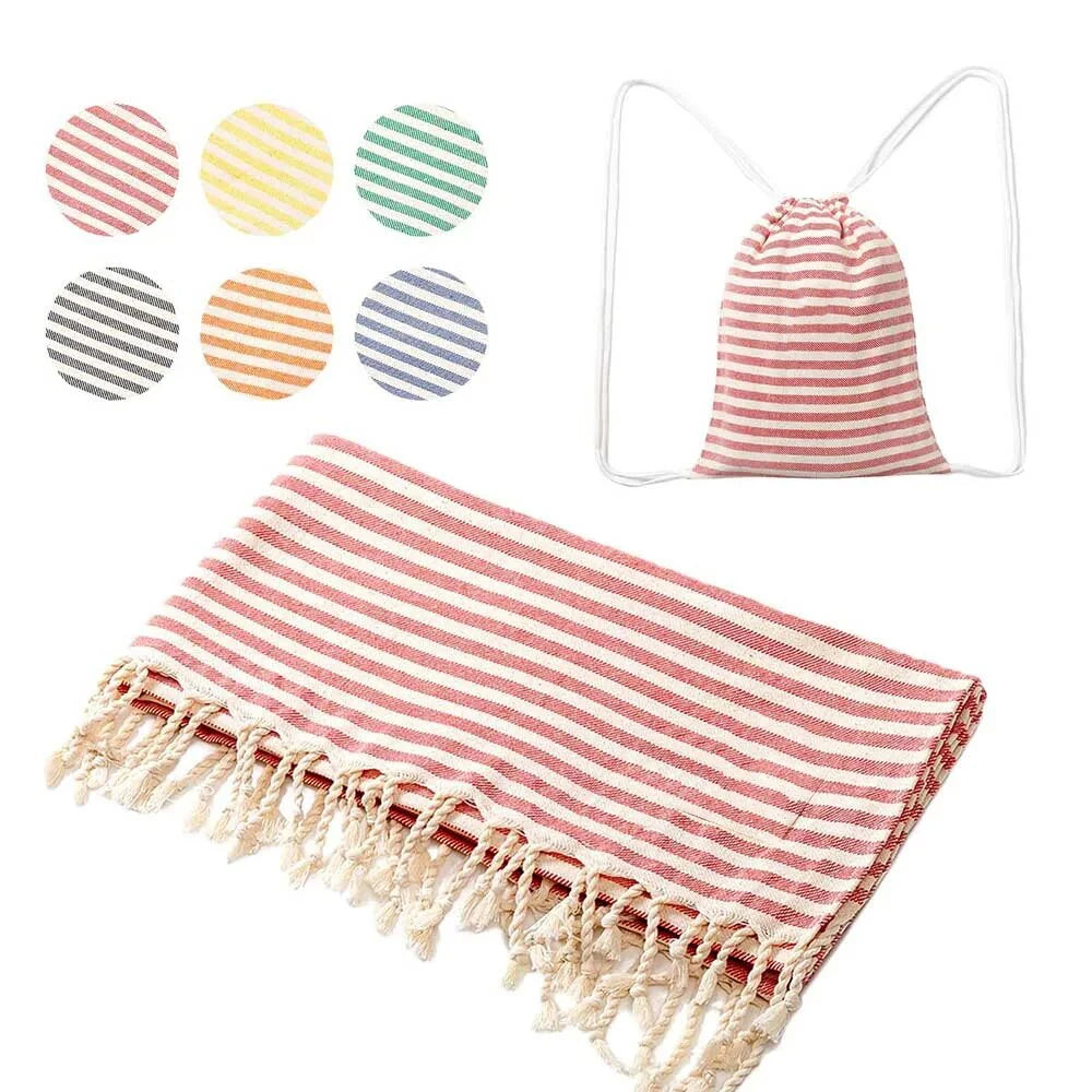 Turkish Beach Towel with Tassels design