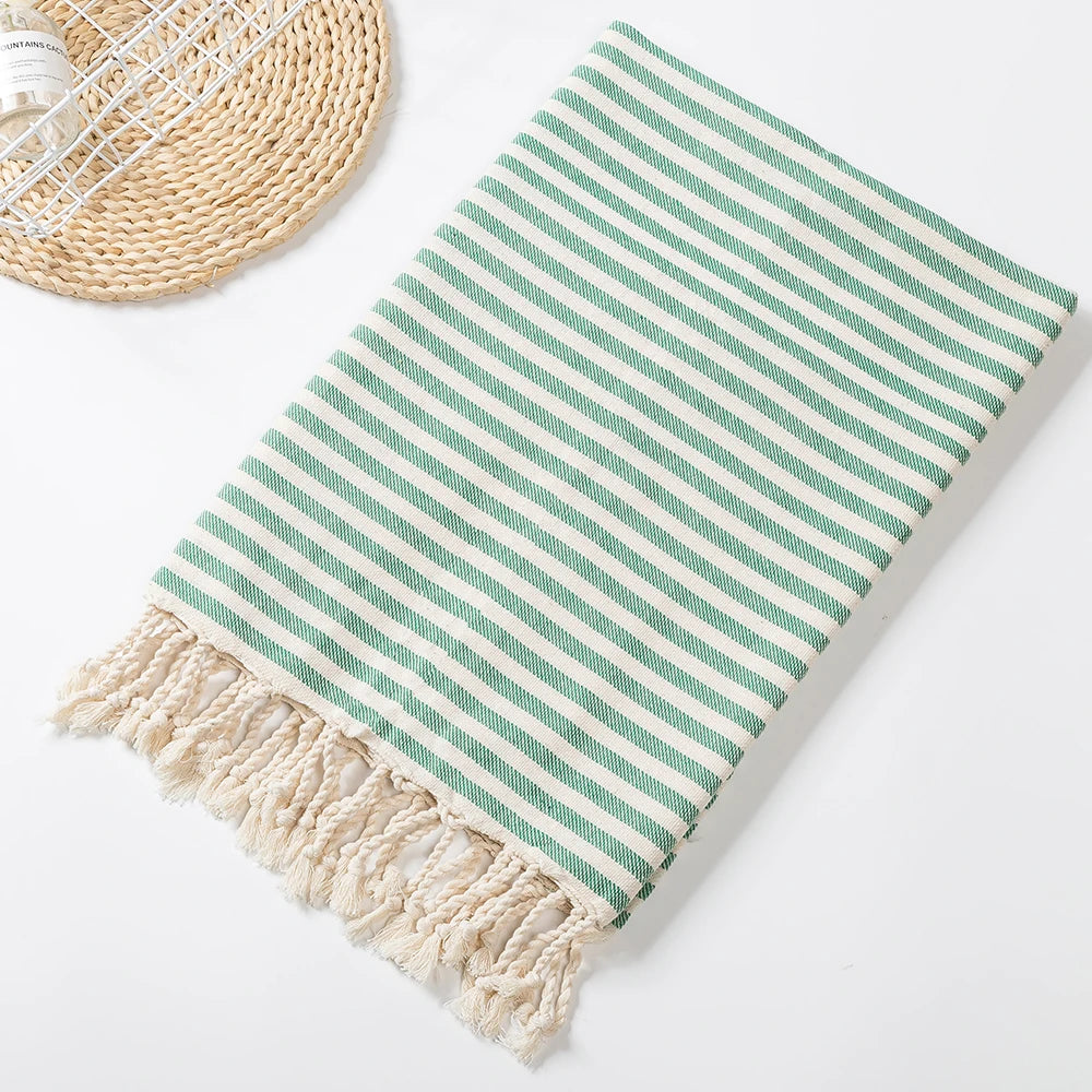 Turkish Beach Towel with Tassels design
