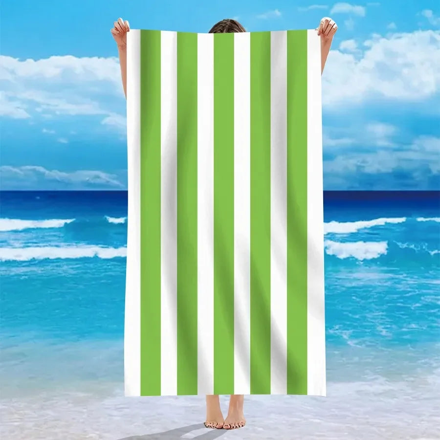 multicolor striped beach towels summer essentials