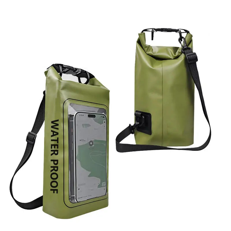 2L PVC Waterproof Dry Bag | Touch Screen Shoulder Pack