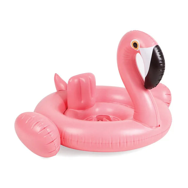inflatable flamingo and white swan pool raft lounge toy