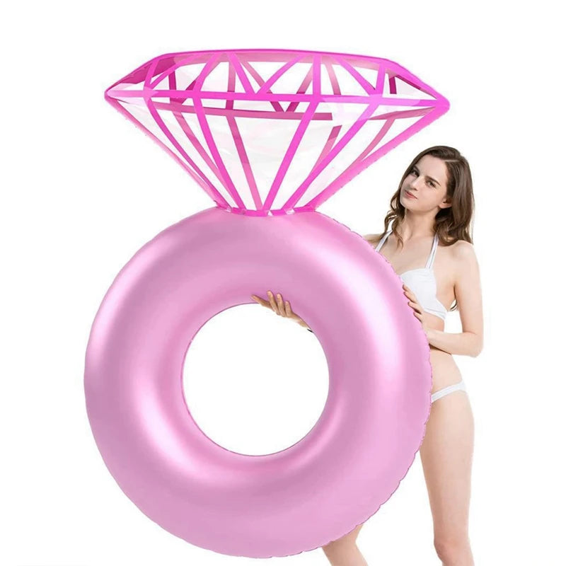 diamond ring pool float for wedding parties