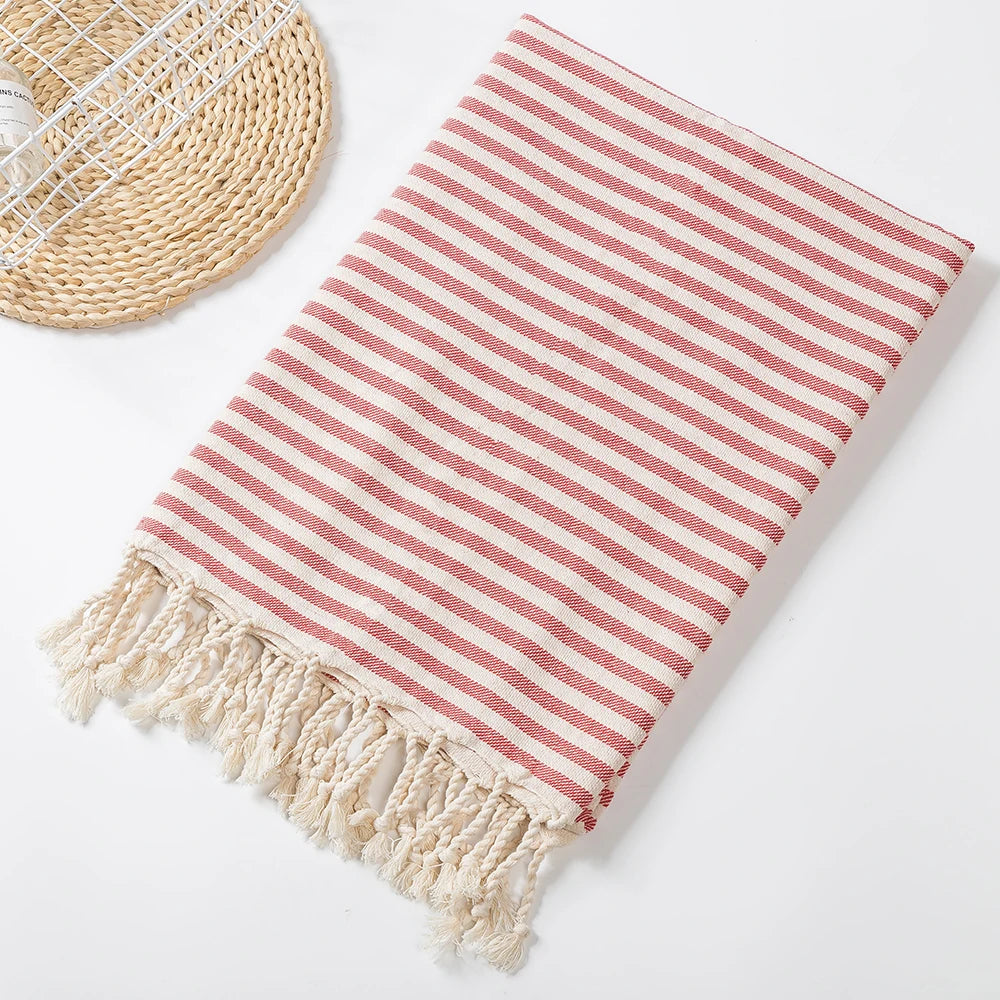 Turkish Beach Towel with Tassels design