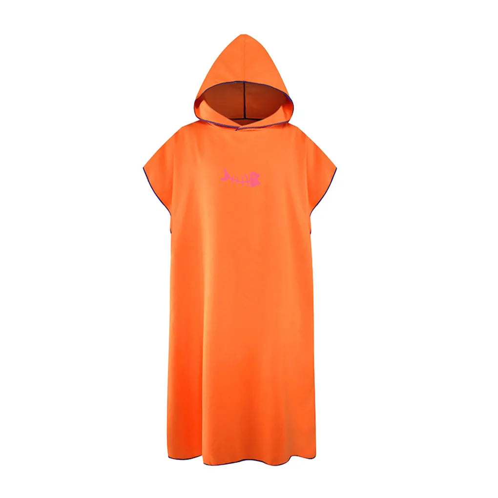 Hooded Towel Poncho for Adults Quick-Dry Microfiber Beach & Swim