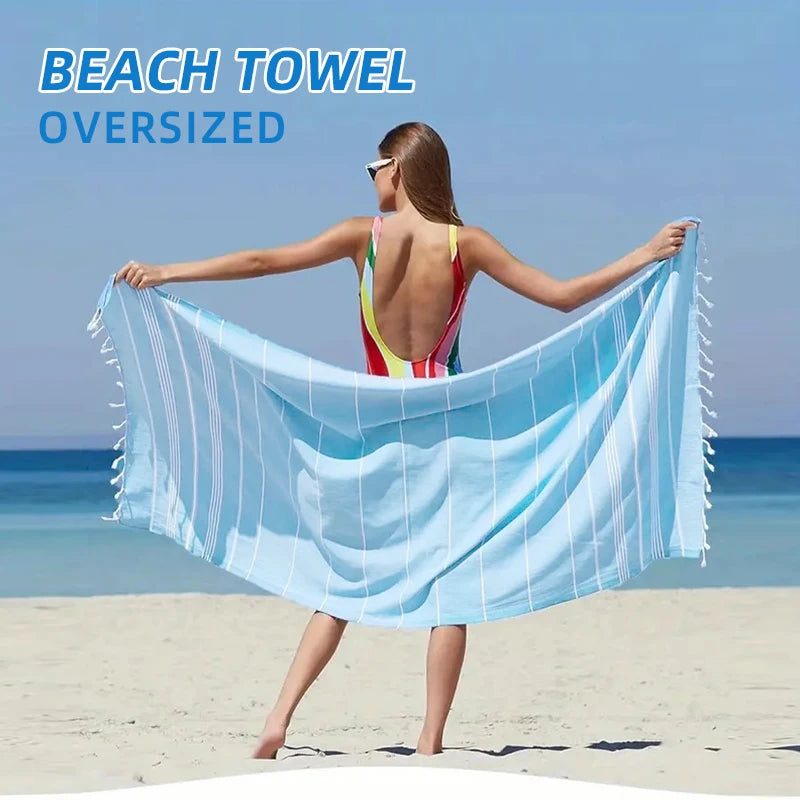 Turkish Beach Towels Pool Swim Bath Towel Sand Free Quick Dry Oversize