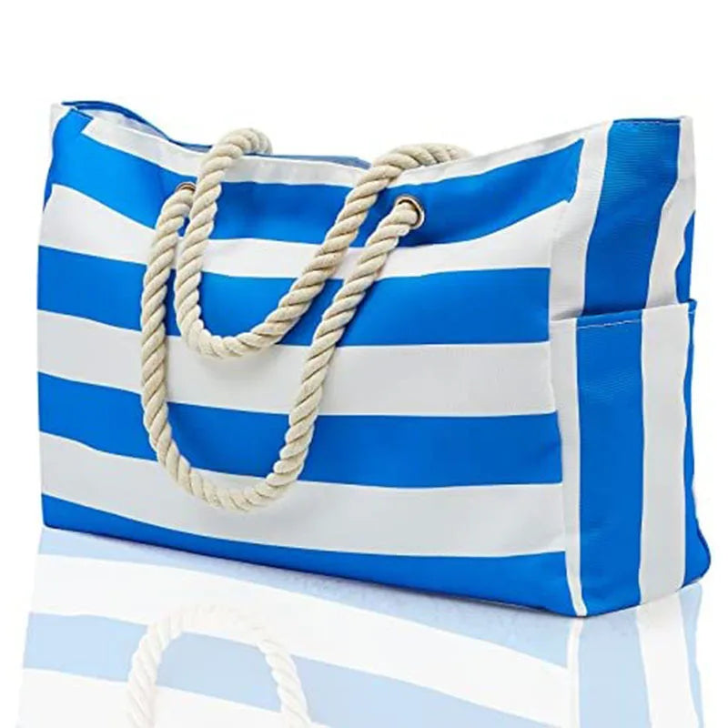 bohemian women’s waterproof beach tote handbag