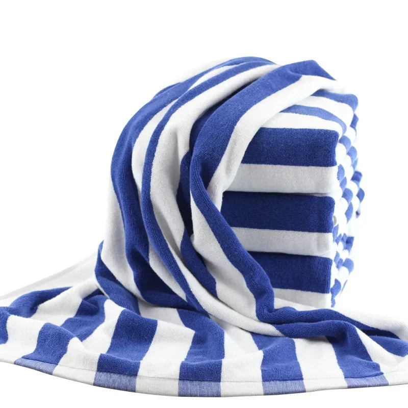 100 cotton beach and bath towel set striped luxury