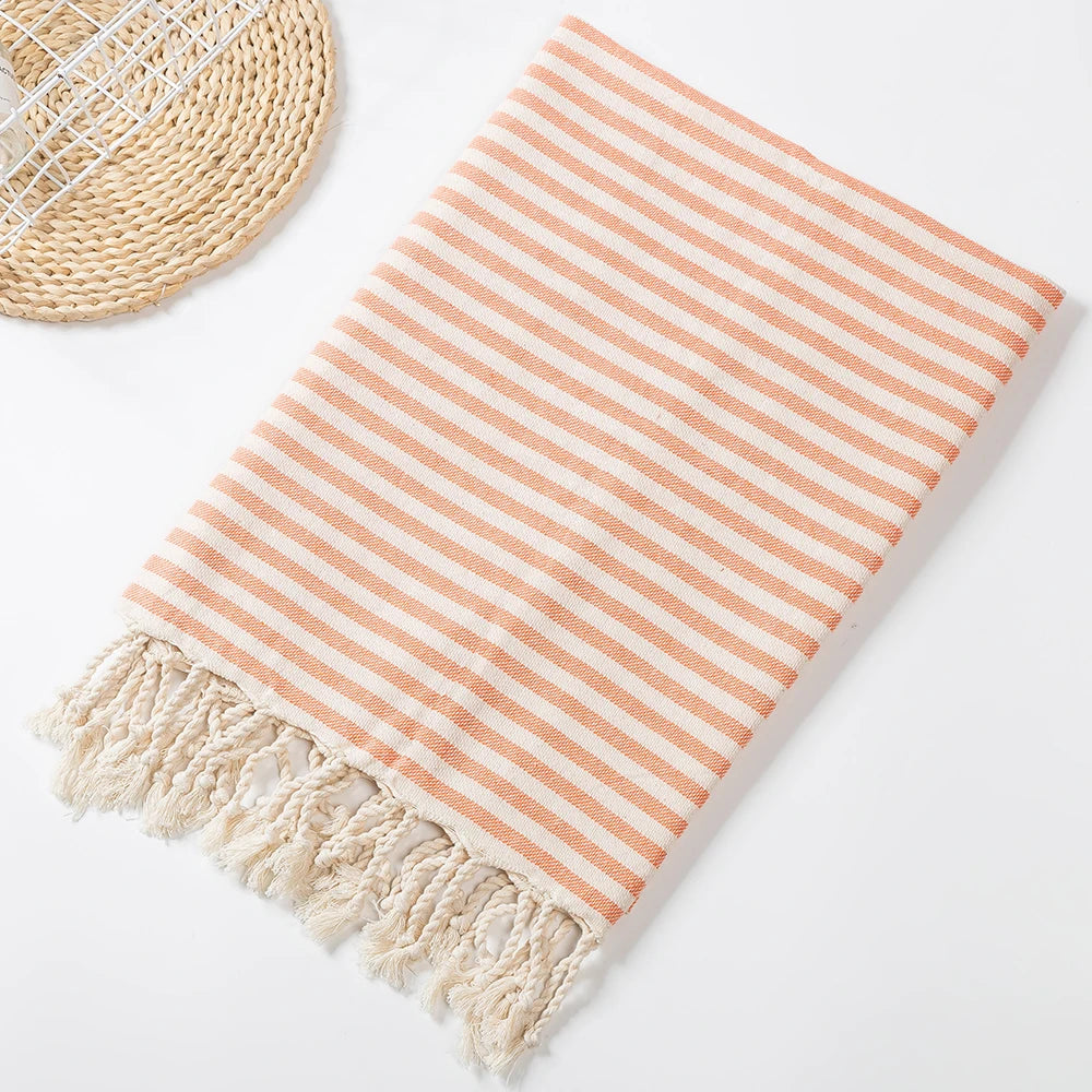 Turkish Beach Towel with Tassels design