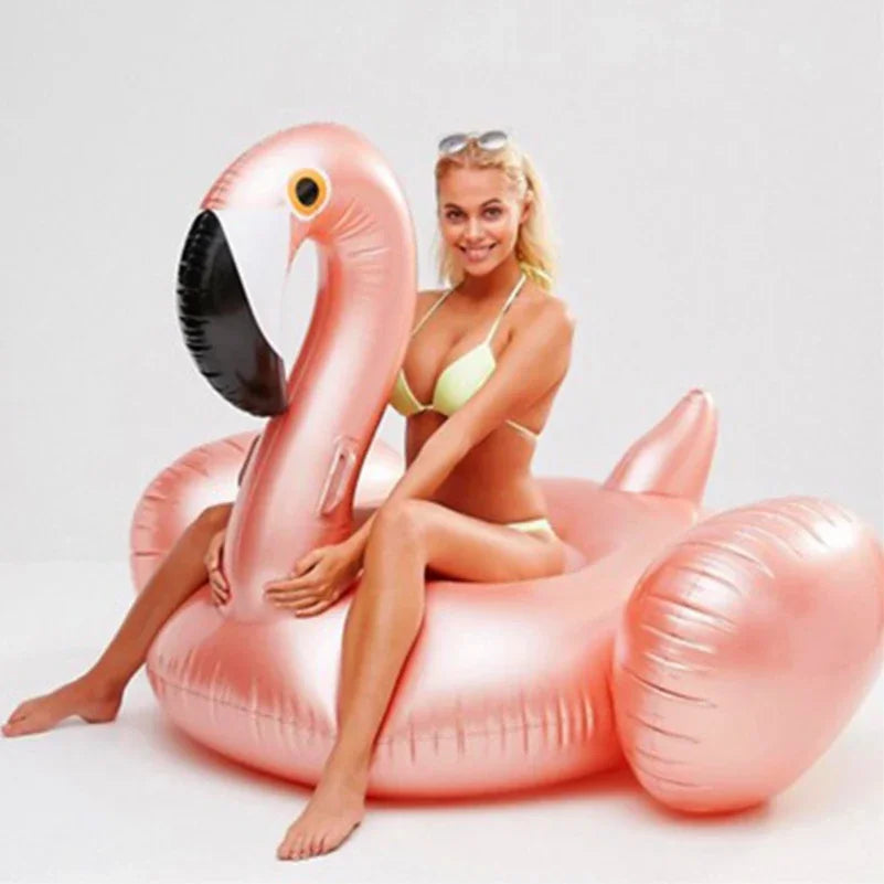 Giant Inflatable Flamingo Pool Float 