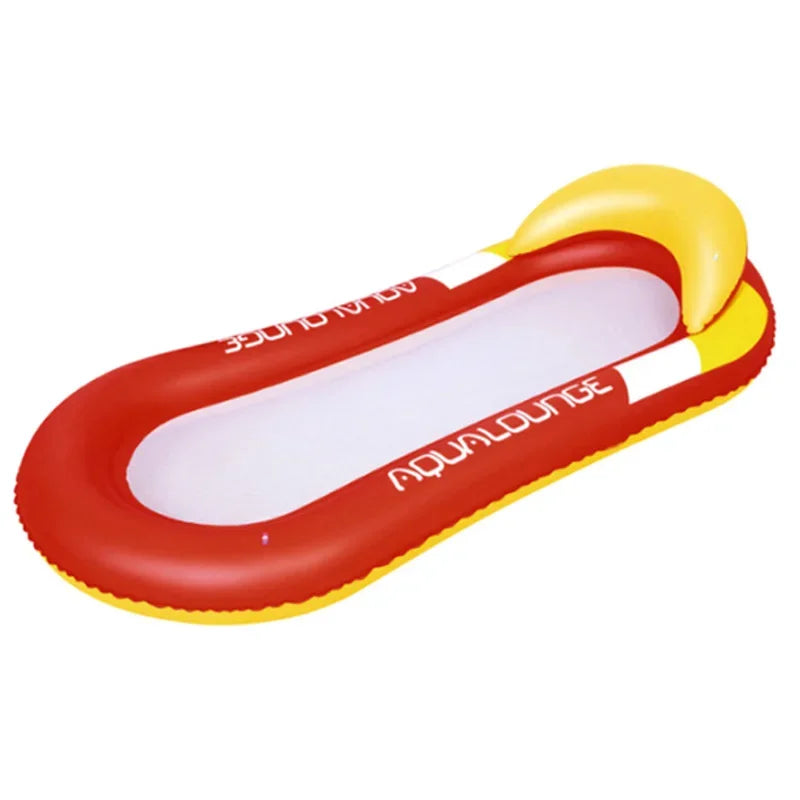 inflatable pool float lounger at the beach
