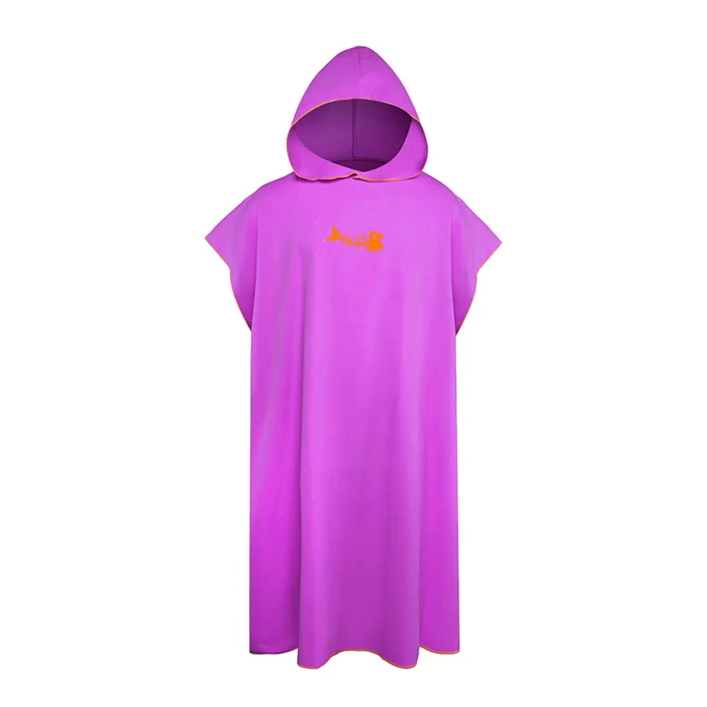 Hooded Towel Poncho for Adults Quick-Dry Microfiber Beach & Swim
