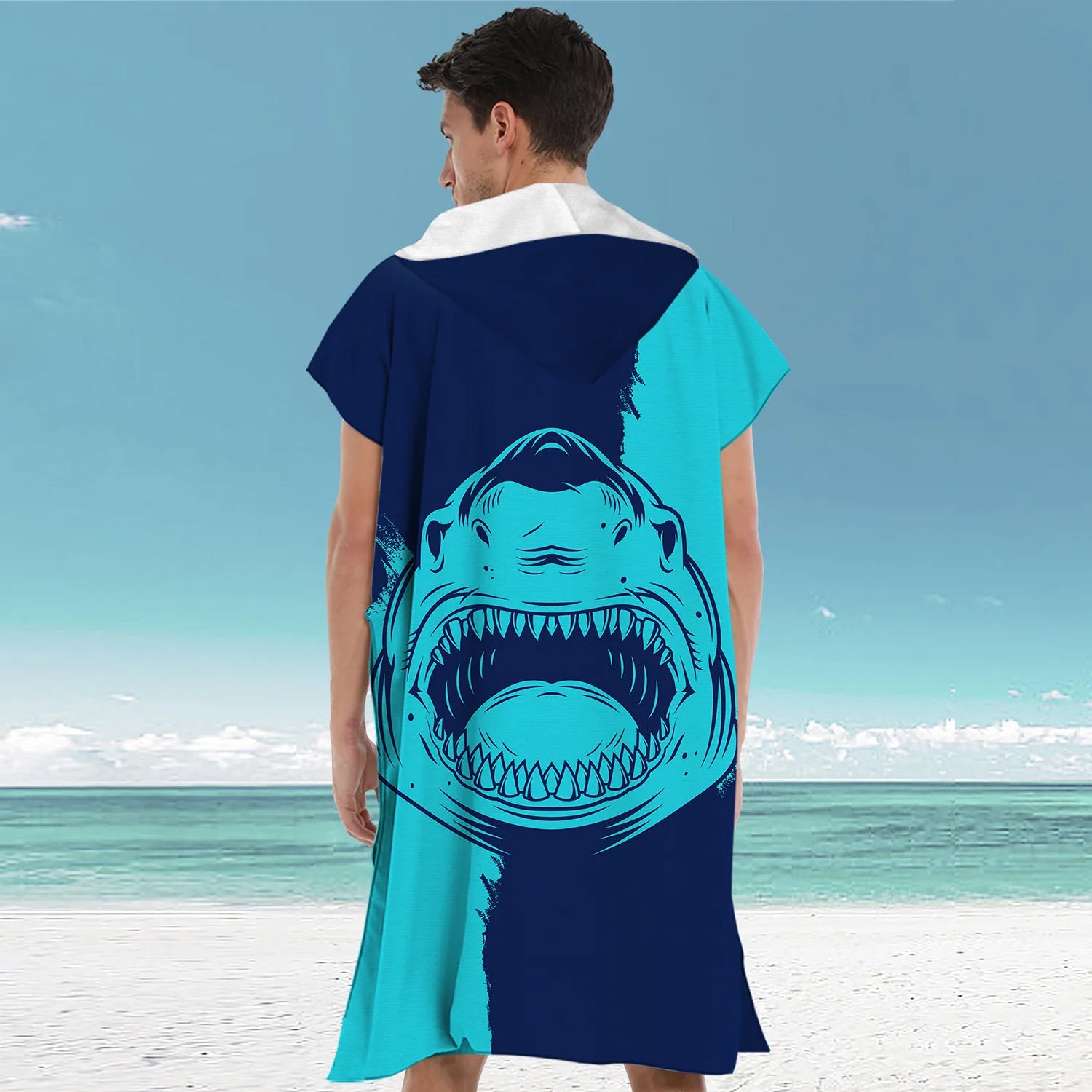 Hooded Beach Towel Poncho for Adults