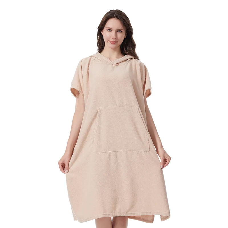 Mutao microfiber bathrobe Changing Towel Robe 