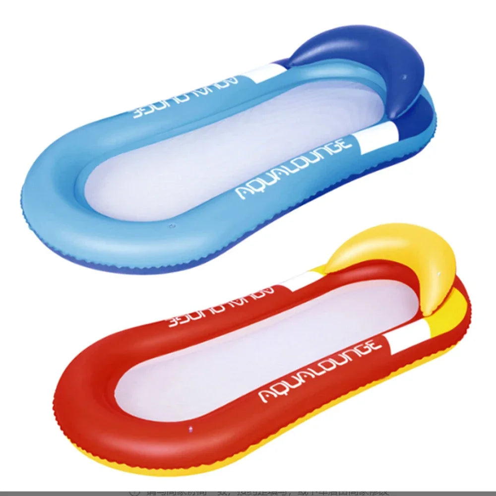 inflatable pool float lounger at the beach