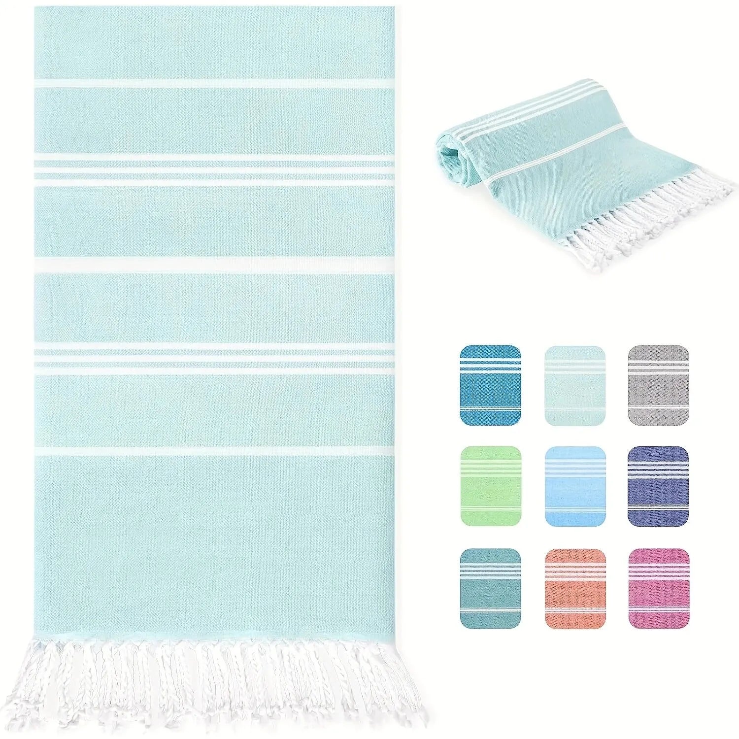 Oversized Turkish Beach Towel 100180cm