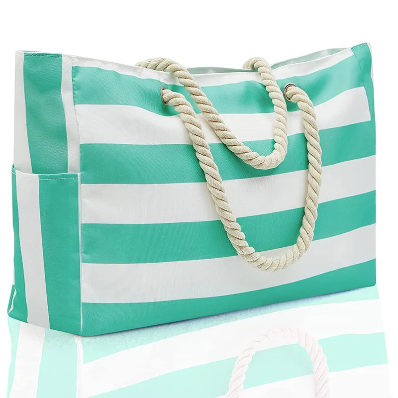 bohemian women’s waterproof beach tote handbag