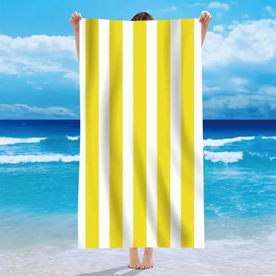 multicolor striped beach towels summer essentials