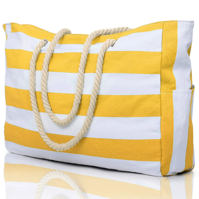 bohemian women’s waterproof beach tote handbag