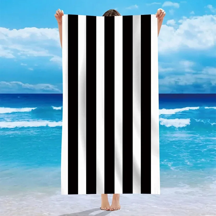 multicolor striped beach towels summer essentials