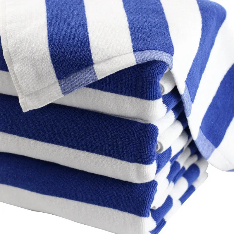 100 cotton beach and bath towel set striped luxury