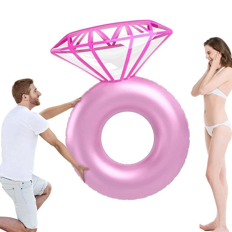 diamond ring pool float for wedding parties