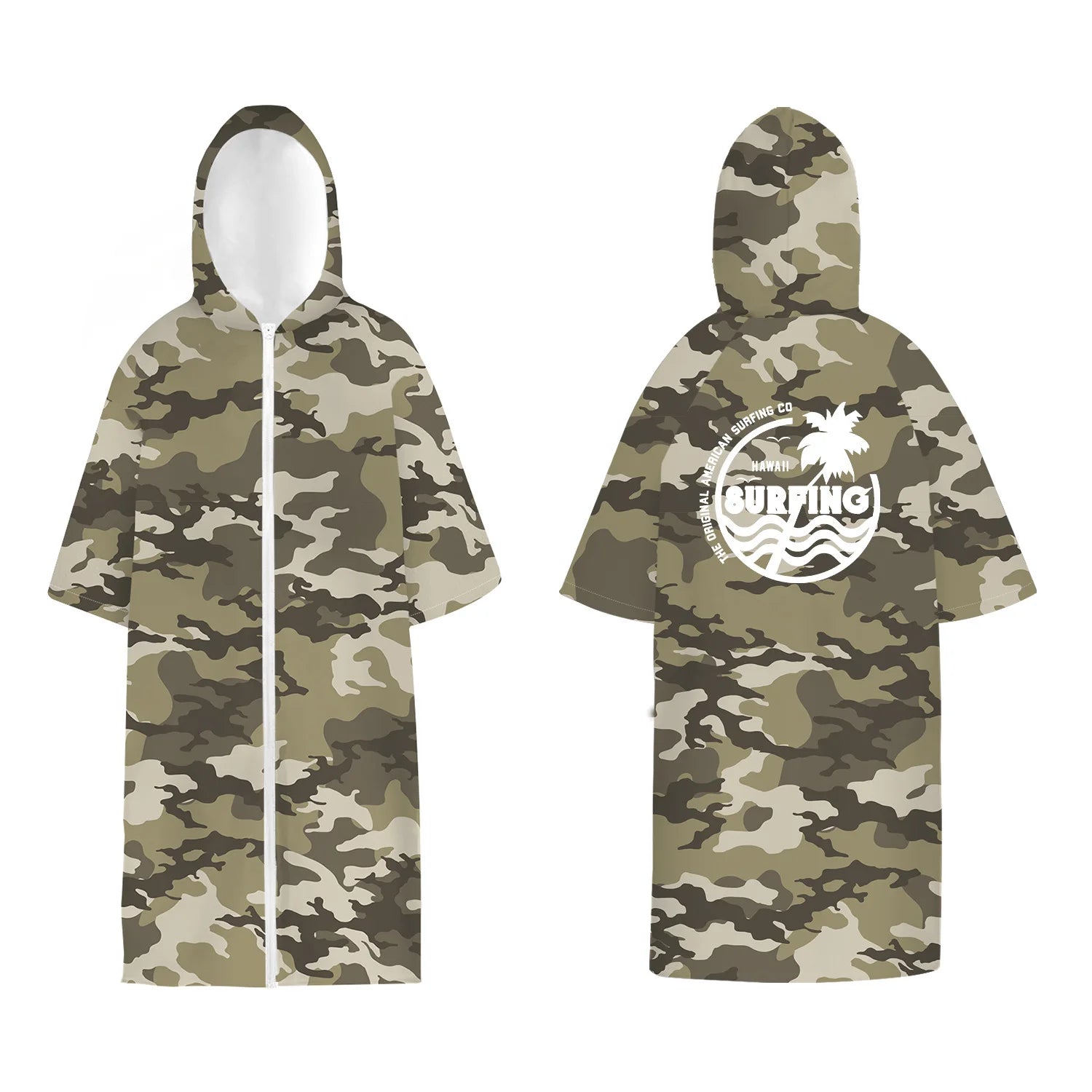 Microfiber poncho towel with hood