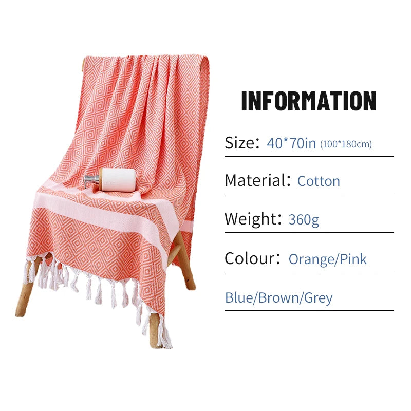 Large Turkish Beach Towel Blanket 100 