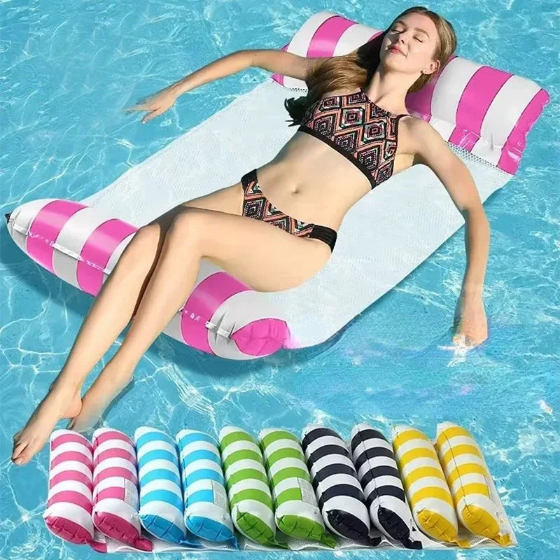inflatable water hammock floating swimming mattress