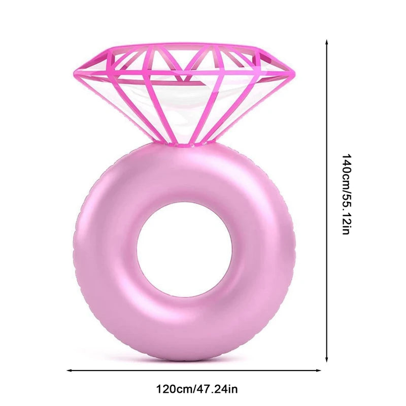 diamond ring pool float for wedding parties