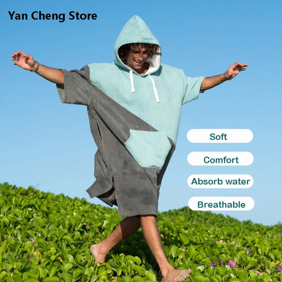 Hooded Changing Robe Thick Microfiber Towel