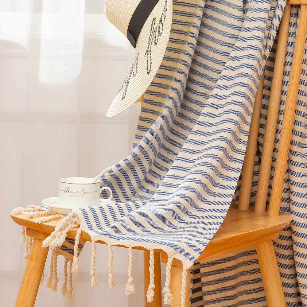 Turkish Beach Towel with Tassels design