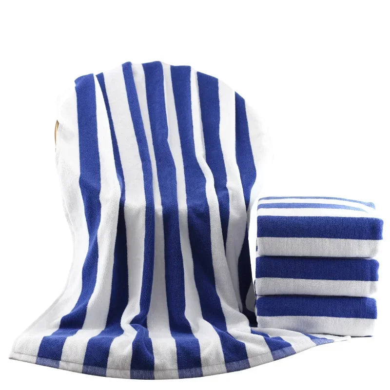 100 cotton beach and bath towel set striped luxury