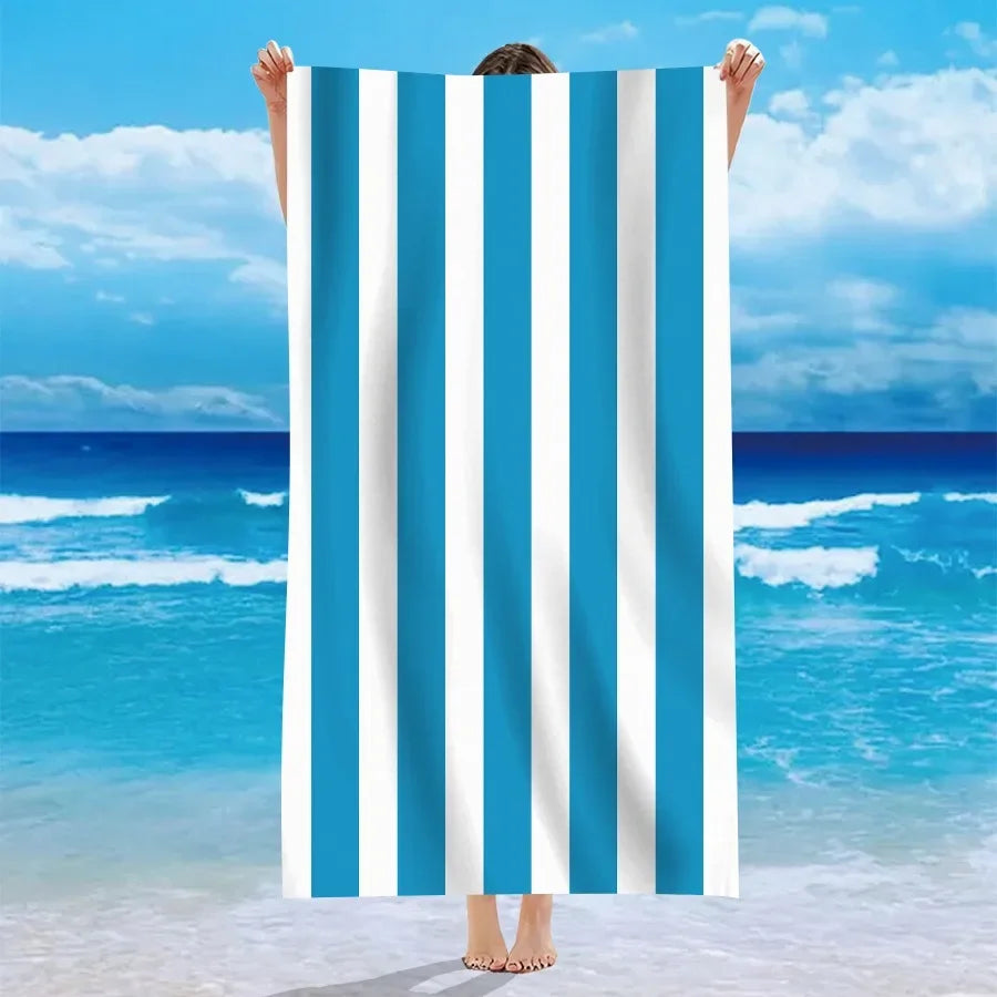 multicolor striped beach towels summer essentials