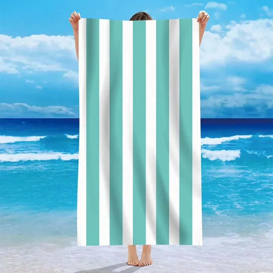 multicolor striped beach towels summer essentials