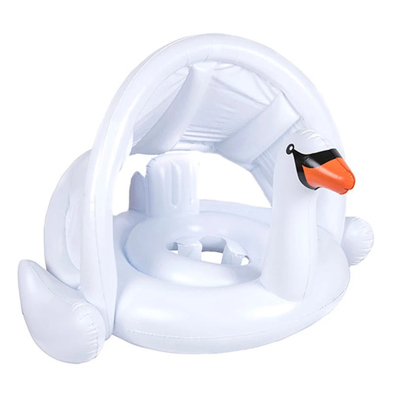 inflatable flamingo and white swan pool raft lounge toy