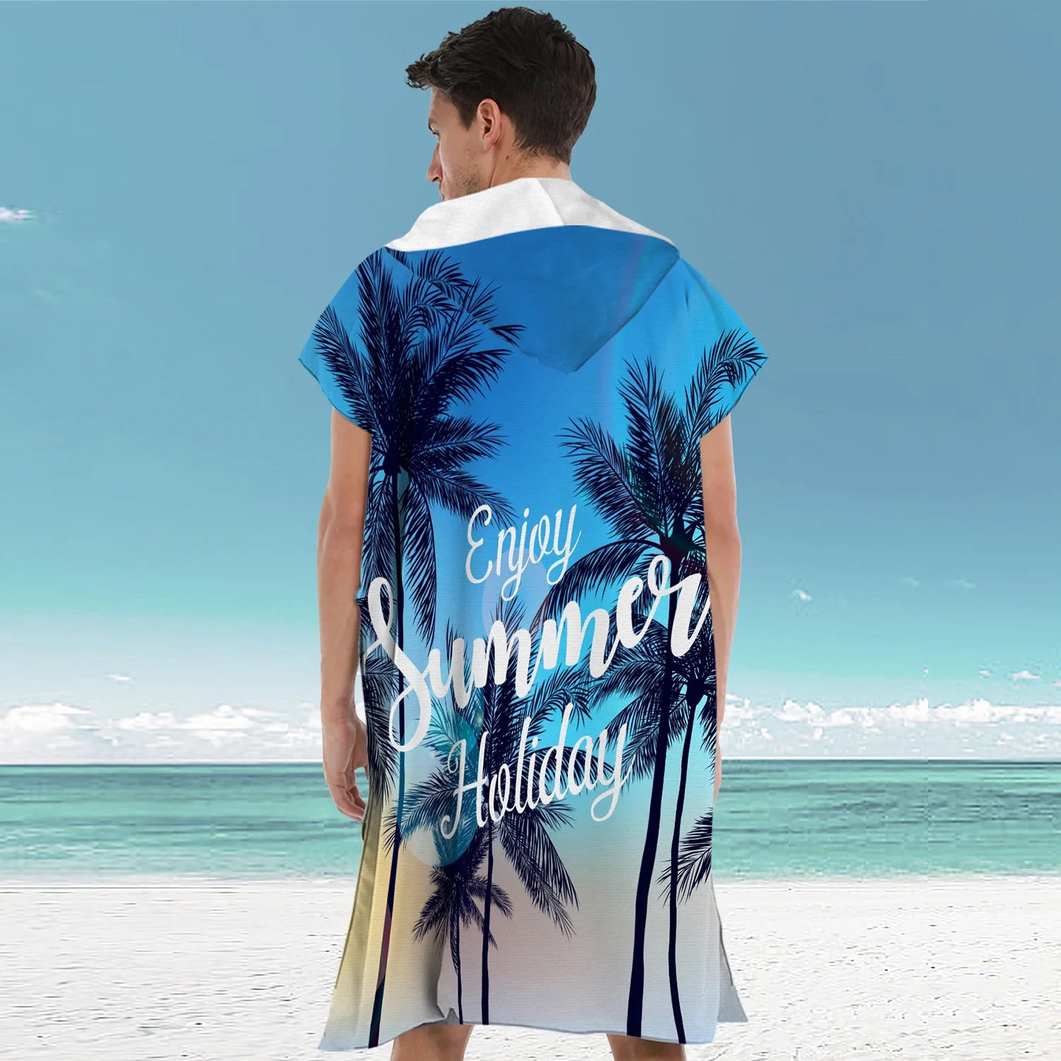 Hooded Beach Towel Poncho for Adults