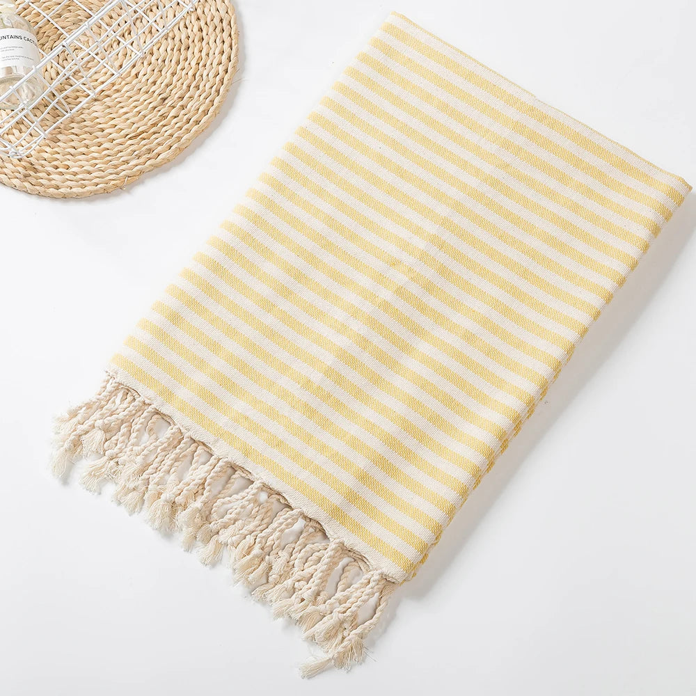 Turkish Beach Towel with Tassels design