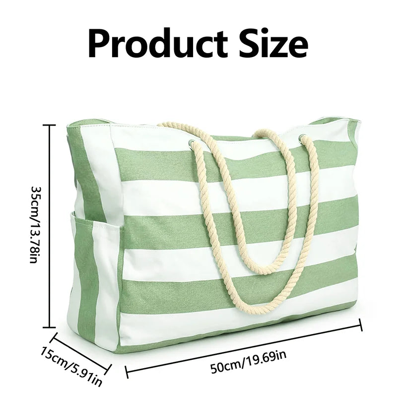 bohemian women’s waterproof beach tote handbag