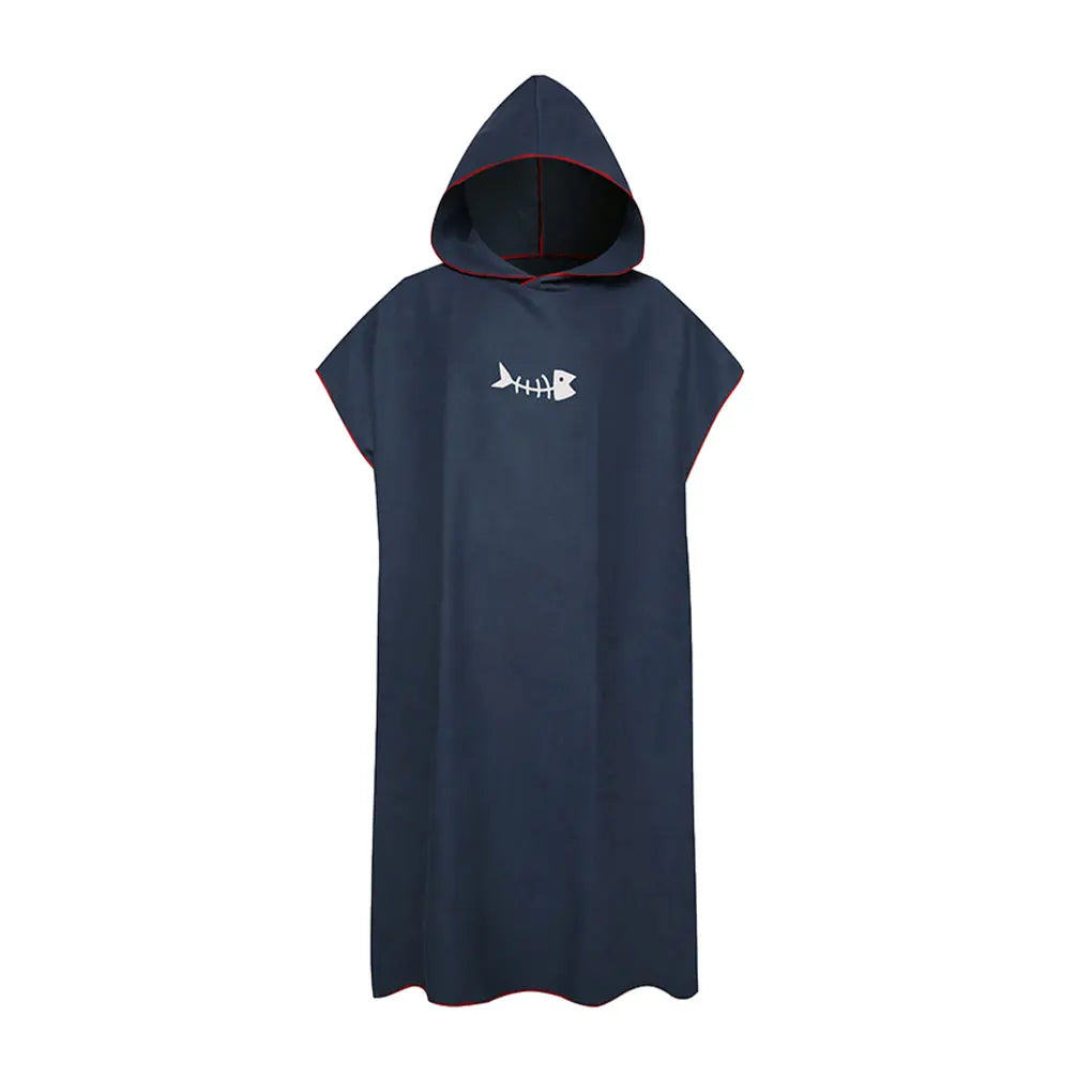 Hooded Towel Poncho for Adults Quick-Dry Microfiber Beach & Swim