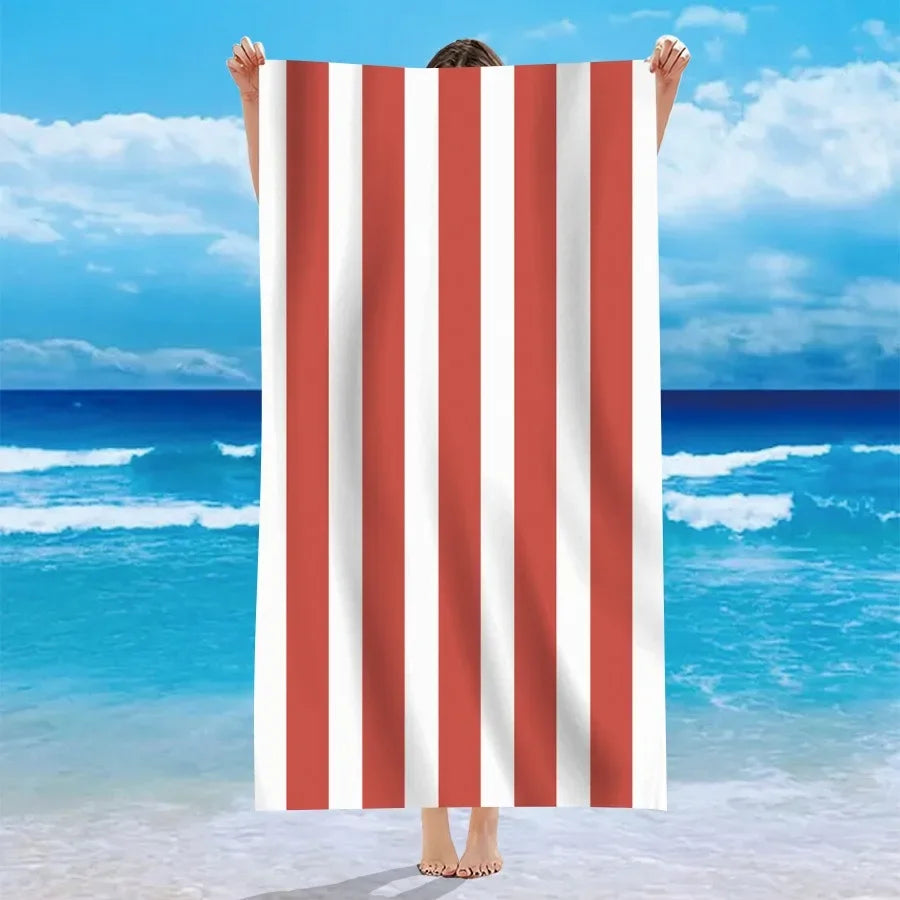 multicolor striped beach towels summer essentials